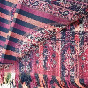 Paisley Made In India Pattern Design Scarf Fashion Shawl Women Wrap Accessory
